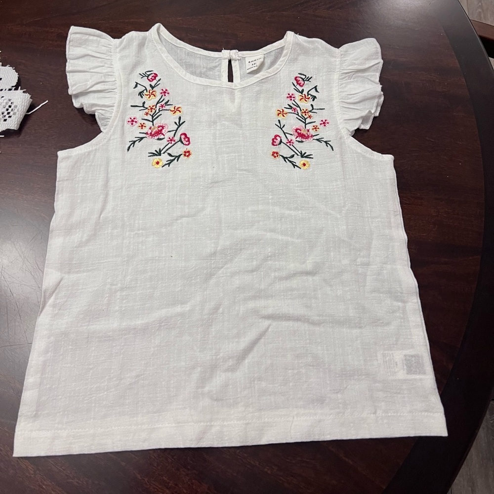 Girl White Top from SHEIN